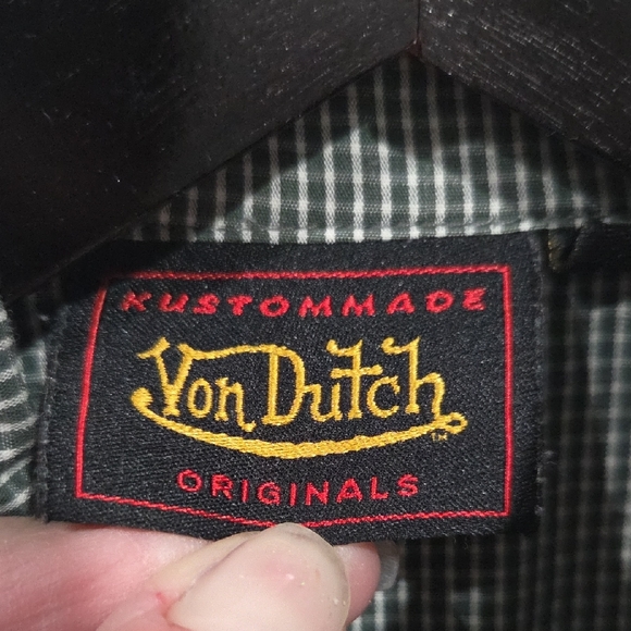 Vintage Von Dutch Gingham Shirt Jacket - Picture 2 of 9